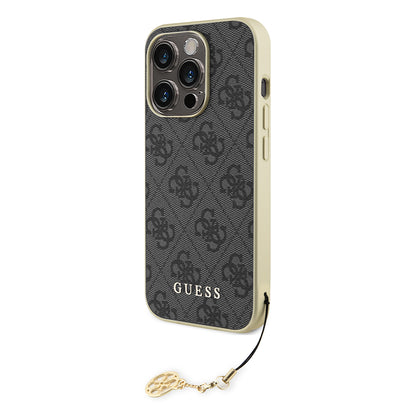 Futrola za Apple iPhone 15 Pro, Guess, 4G Charm, Siva