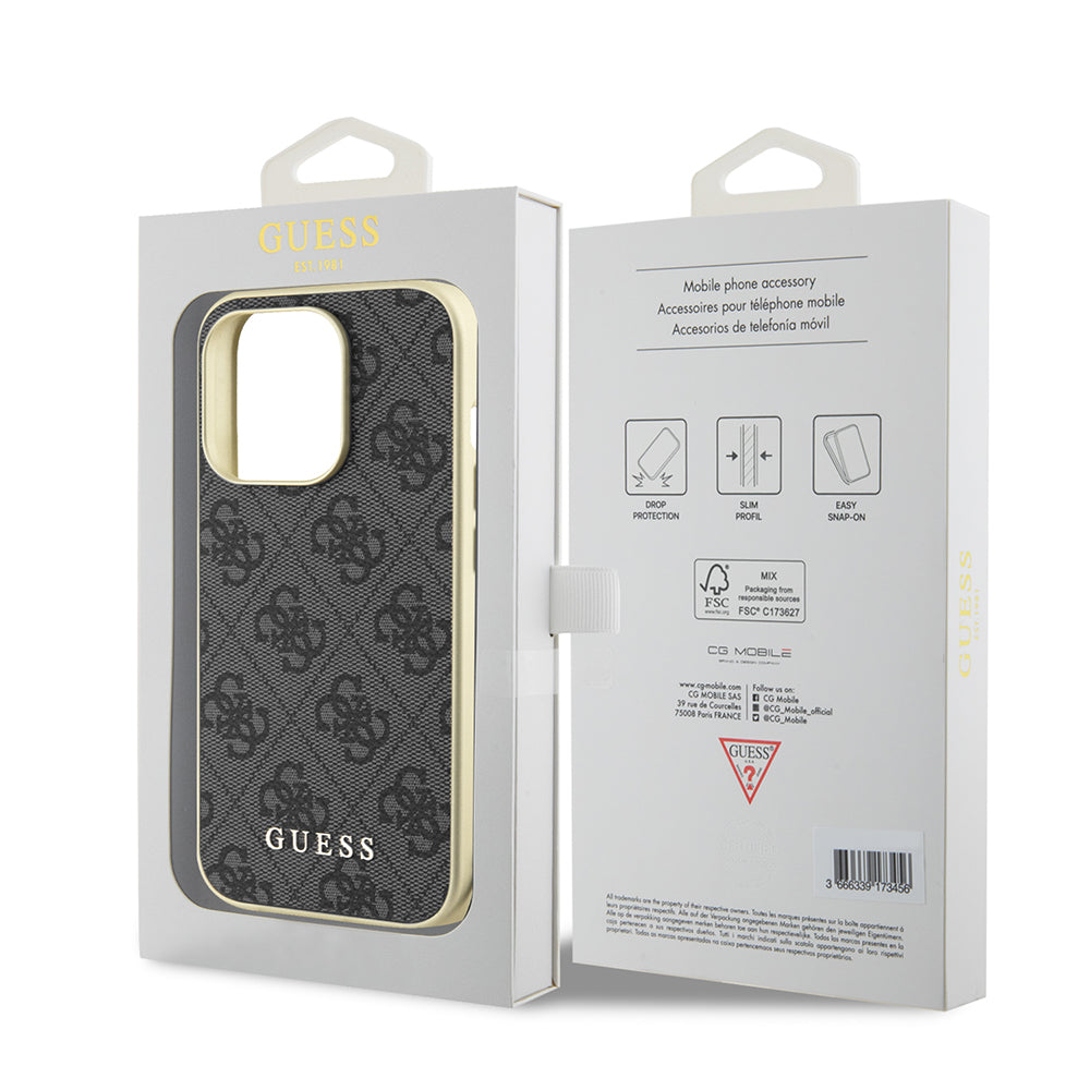 Futrola za Apple iPhone 15 Pro, Guess, 4G Charm, Siva