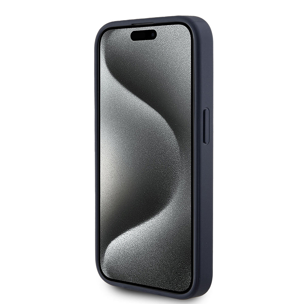 Futrola za Apple iPhone 15 Pro, Guess, 4G Triangle Logo, Plava