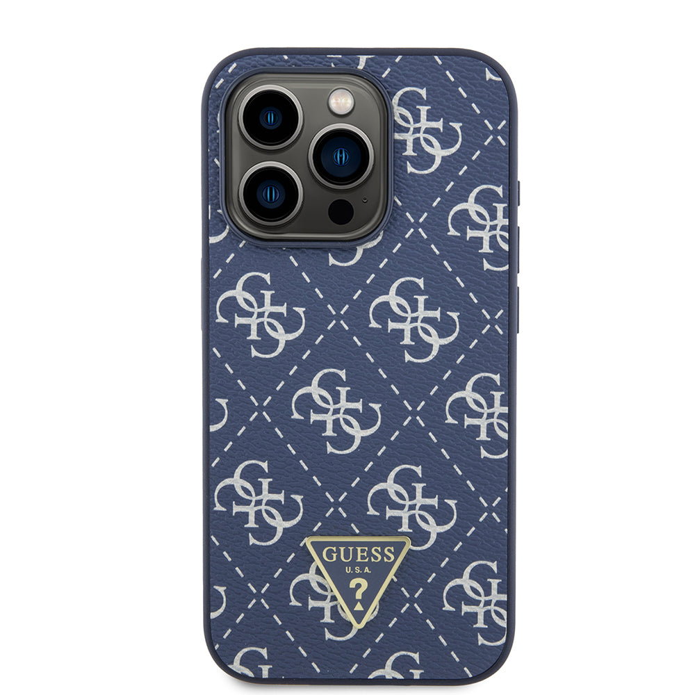 Futrola za Apple iPhone 15 Pro, Guess, 4G Triangle Logo, Plava