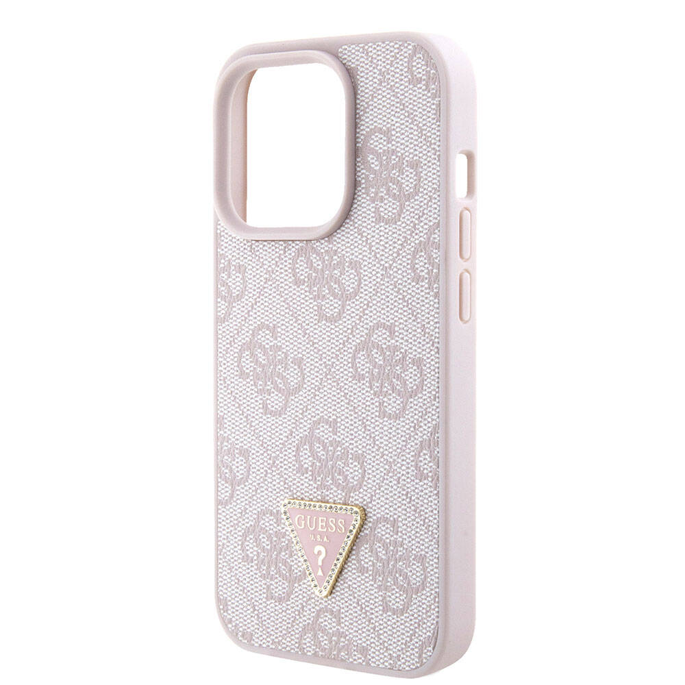 Futrola za Apple iPhone 15 Pro, Guess, Crossbody 4G Metal Logo, Roza