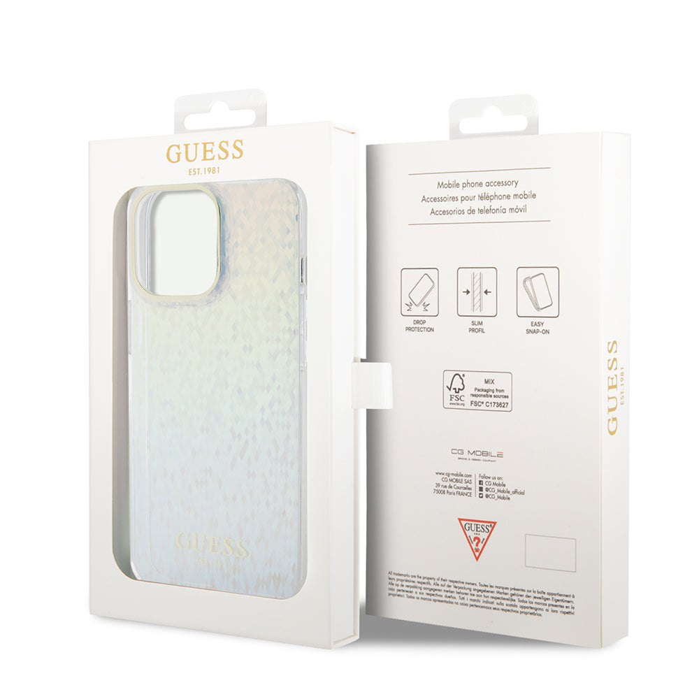 Futrola za Apple iPhone 15 Pro, Guess, IML Faceted Mirror Disco Iridescent, Višebojna