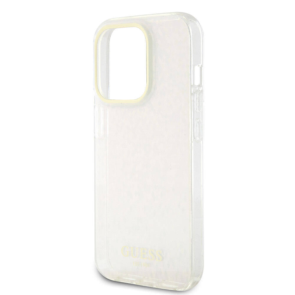 Futrola za Apple iPhone 15 Pro, Guess, IML Faceted Mirror Disco Iridescent, Roza
