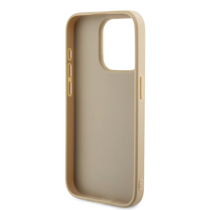 Futrola za Apple iPhone 15 Pro, Guess, Saffiano Iridescent Script, Zlatna