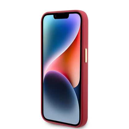 Futrola za Apple iPhone 15 Pro, Guess, Script Metal Logo & Frame, Ružičasta