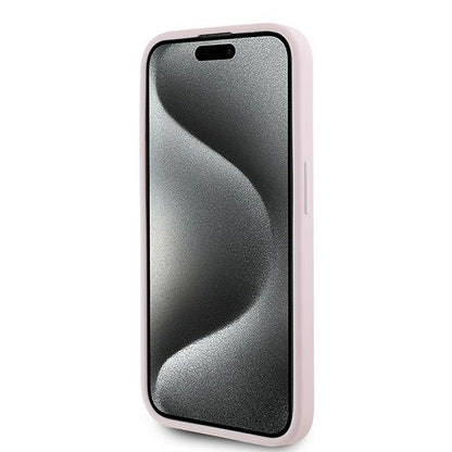 Futrola za Apple iPhone 15 Pro, Karl Lagerfeld, Diagonal Quilted Script, Roza