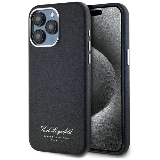 Futrola za Apple iPhone 15 Pro, Karl Lagerfeld, Grained Hotel RSG, Crna