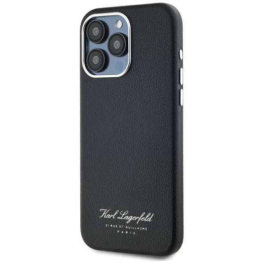 Futrola za Apple iPhone 15 Pro, Karl Lagerfeld, Grained Hotel RSG, Crna