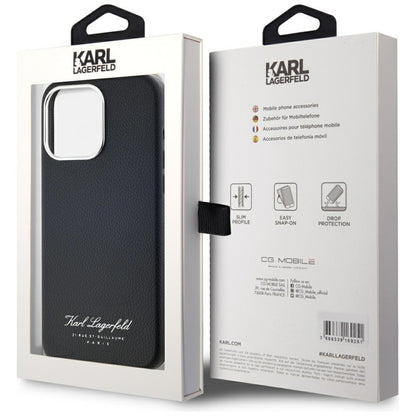 Futrola za Apple iPhone 15 Pro, Karl Lagerfeld, Grained Hotel RSG, Crna