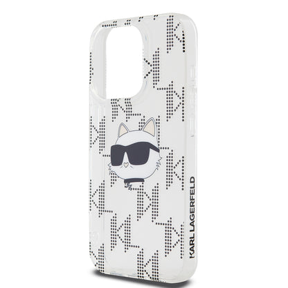 Futrola za Apple iPhone 15 Pro, Karl Lagerfeld, IML Electroplated Choupette Head, Prozirna