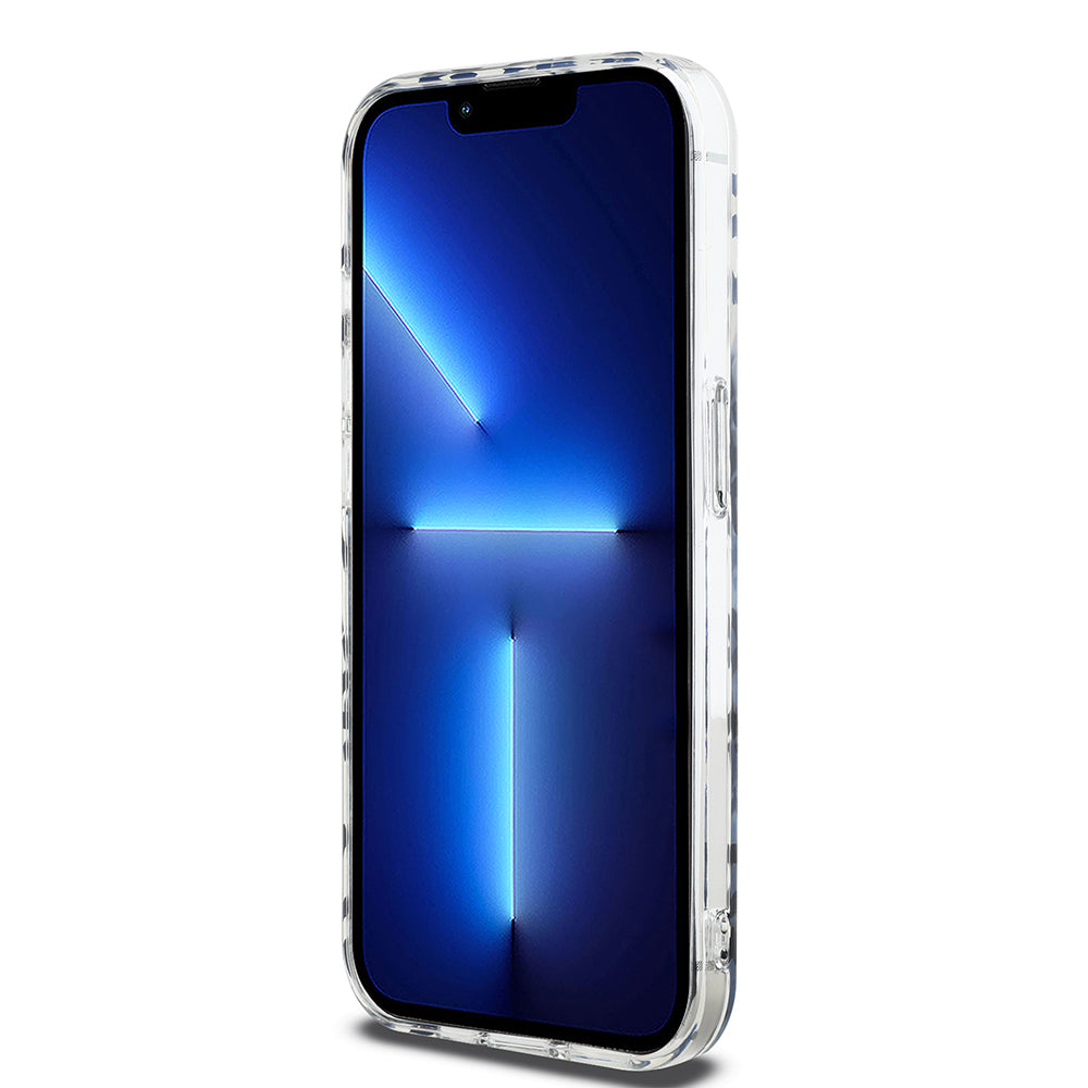 Futrola za Apple iPhone 15 Pro, Karl Lagerfeld, IML Luxury Monogram KL uzorak sa remenom, Crna