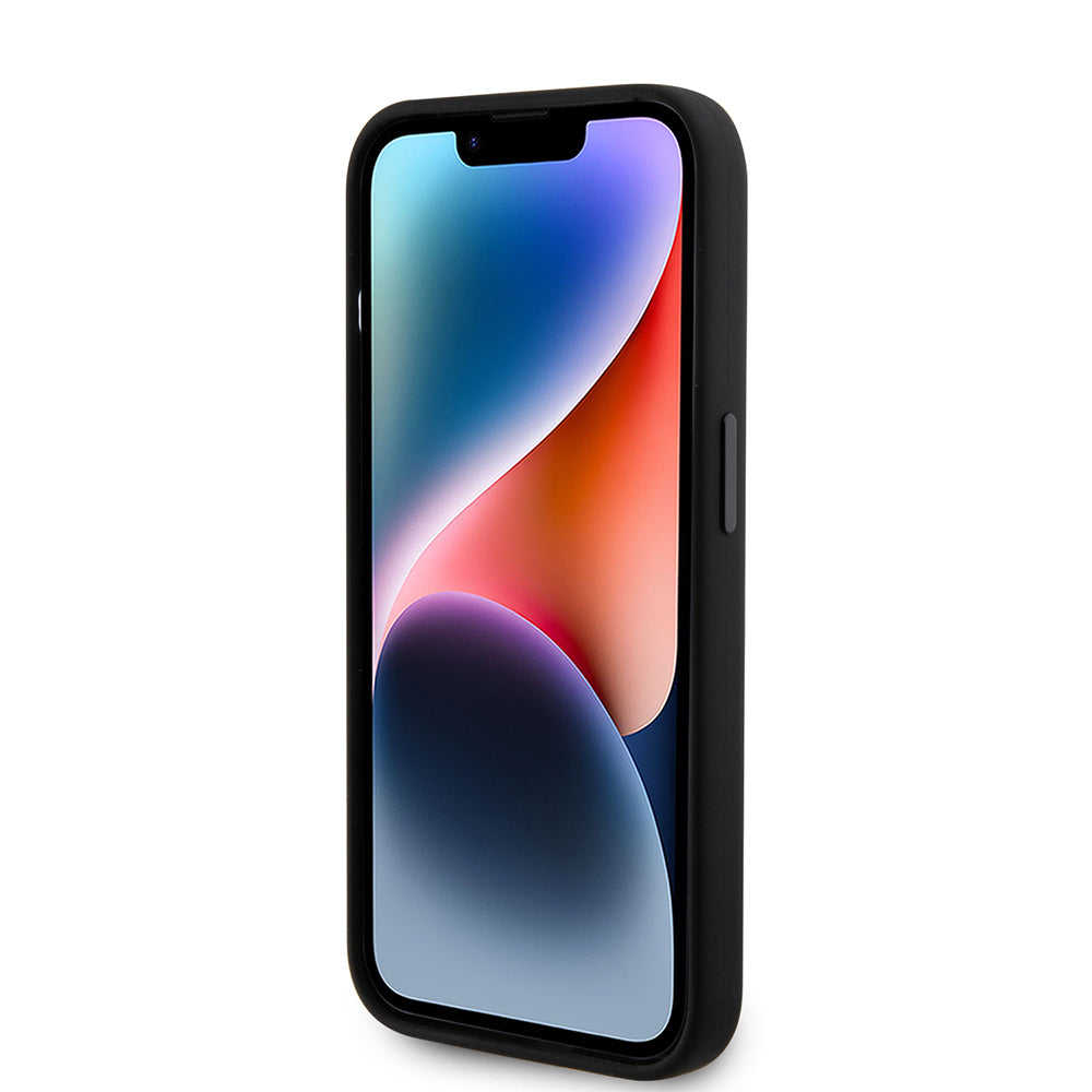 Futrola za Apple iPhone 15 Pro, Karl Lagerfeld, Silicone Metal Ikonik, Crna