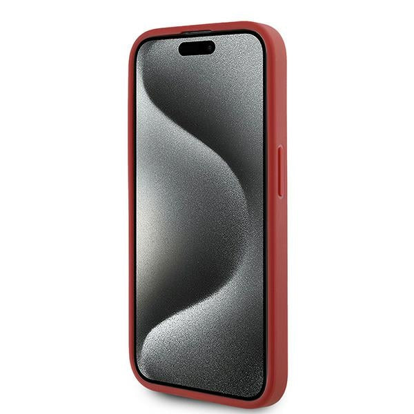 Futrola za Apple iPhone 15 Pro Max, Karl Lagerfeld, Diagonal Quilted Script, Crvena