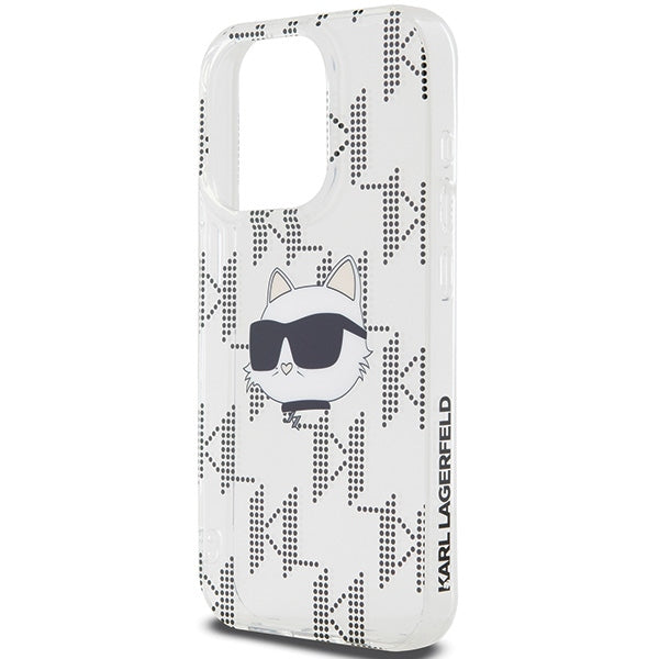 Futrola za Apple iPhone 15 Pro Max, Karl Lagerfeld, IML Electroplated Choupette Head, Prozirna