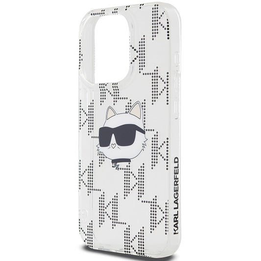 Futrola za Apple iPhone 15 Pro Max, Karl Lagerfeld, IML Electroplated Choupette Head, Prozirna