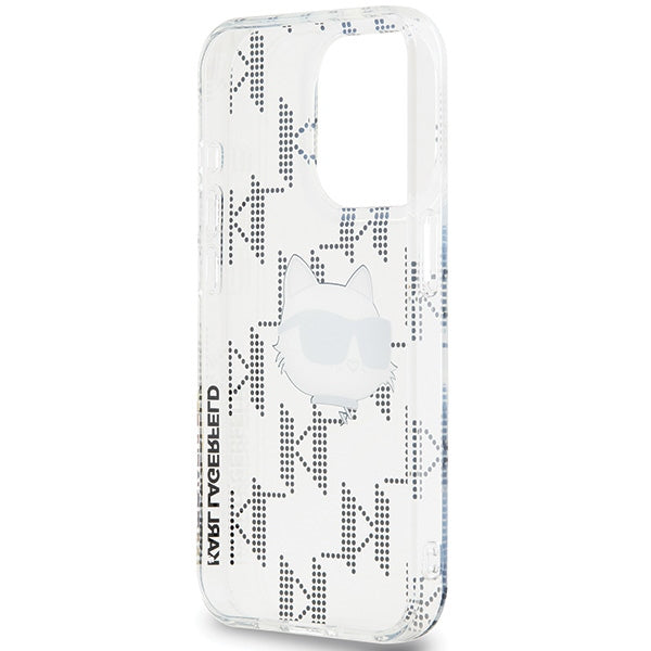 Futrola za Apple iPhone 15 Pro Max, Karl Lagerfeld, IML Electroplated Choupette Head, Prozirna