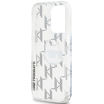 Futrola za Apple iPhone 15 Pro Max, Karl Lagerfeld, IML Electroplated Choupette Head, Prozirna