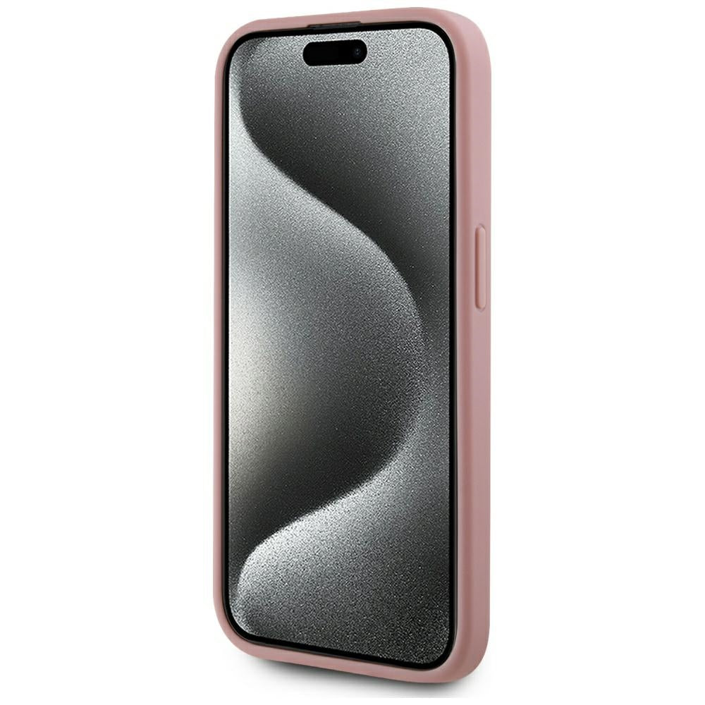 Futrola za Apple iPhone 15 Pro Max, Karl Lagerfeld, Metal Signature, Roza