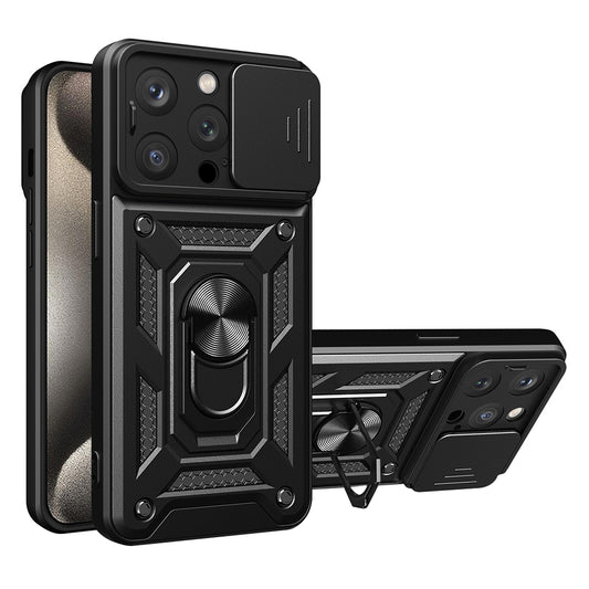 Maska za Apple iPhone 15 Pro Max, Techsuit, CamShield, Crna