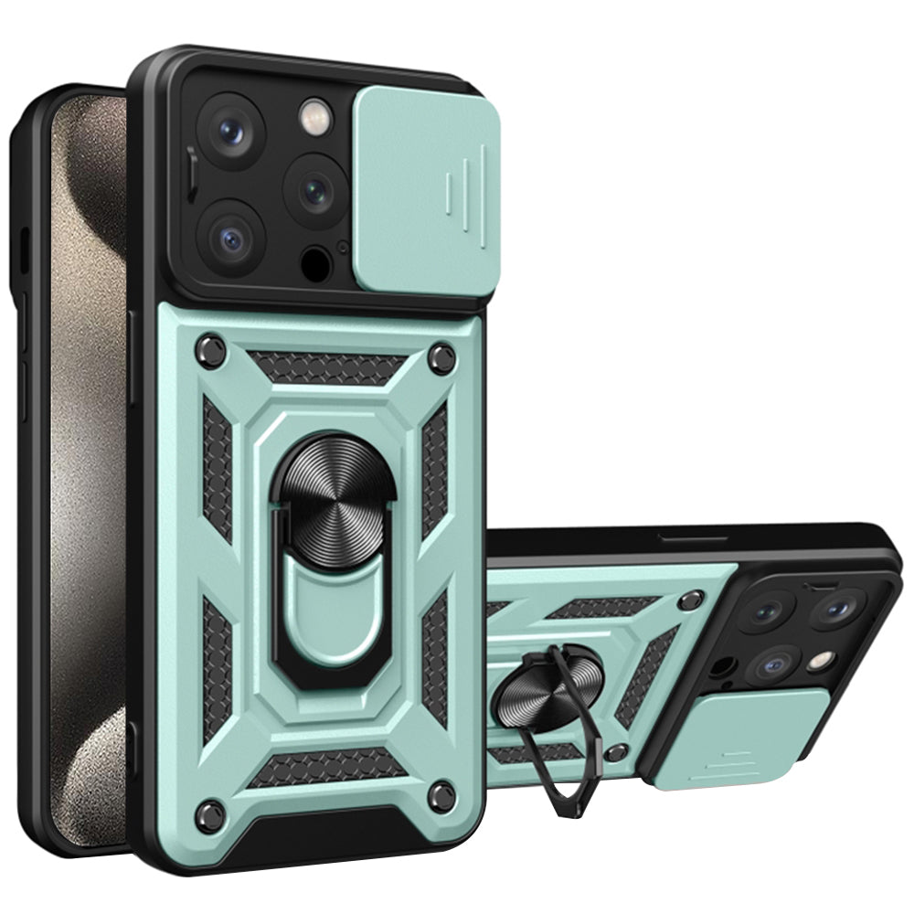 Maska za Apple iPhone 15 Pro Max, Techsuit, CamShield, Zelena