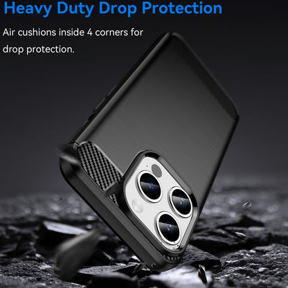 Maska za Apple iPhone 15 Pro Max, Techsuit, Karbon, Crna