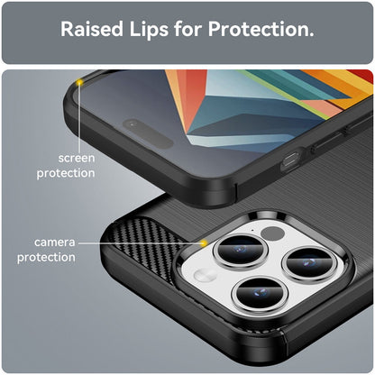 Maska za Apple iPhone 15 Pro Max, Techsuit, Karbon, Crna