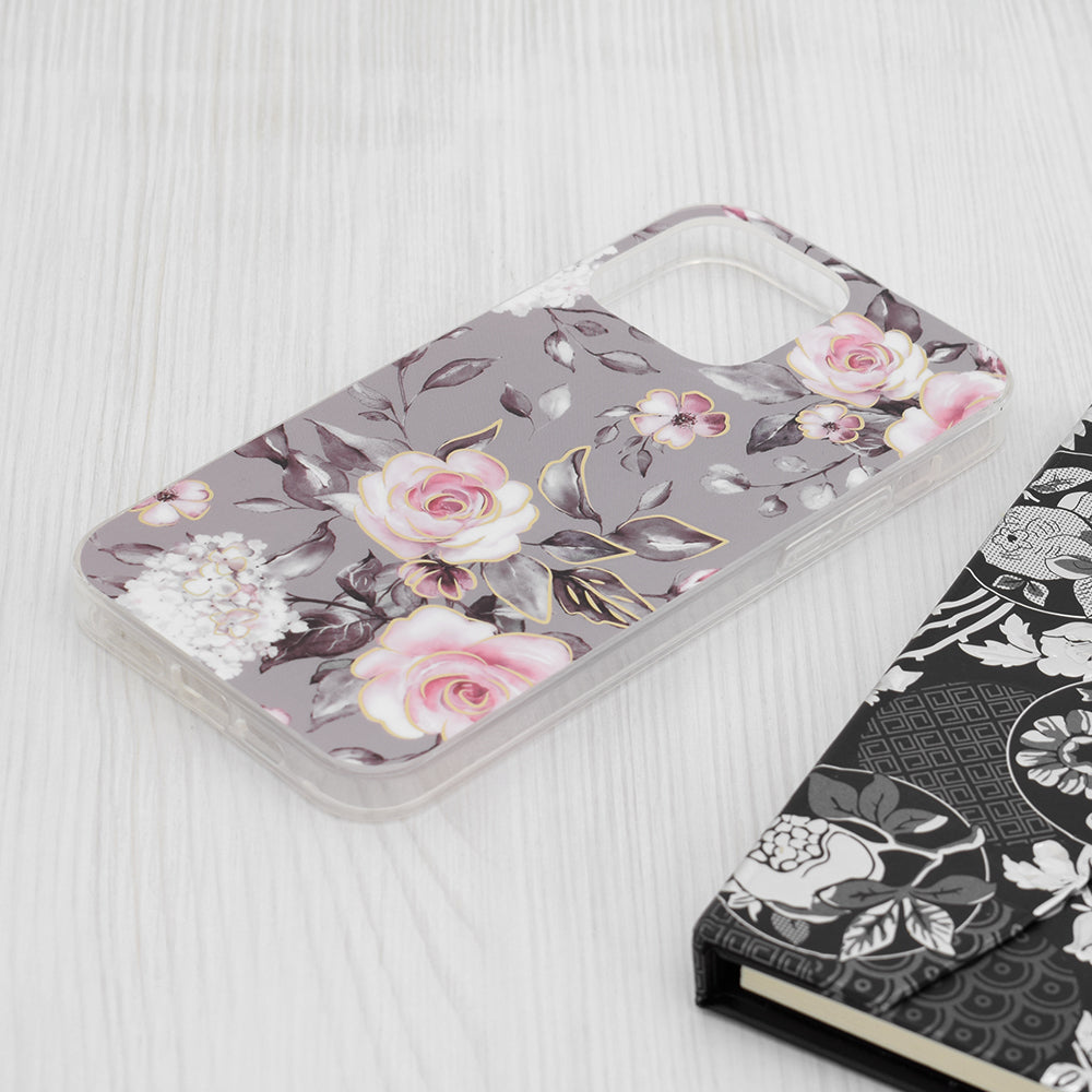 Maska za Apple iPhone 15 Pro Max, Techsuit, Marble, Siva