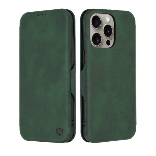 Maska za Apple iPhone 15 Pro Max, Techsuit, Safe Wallet Plus, Zelena