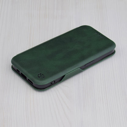 Maska za Apple iPhone 15 Pro Max, Techsuit, Safe Wallet Plus, Zelena