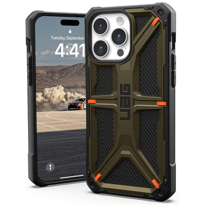 Maska za Apple iPhone 15 Pro Max, Urban Armor Gear, Monarch Kevlar, Zelena