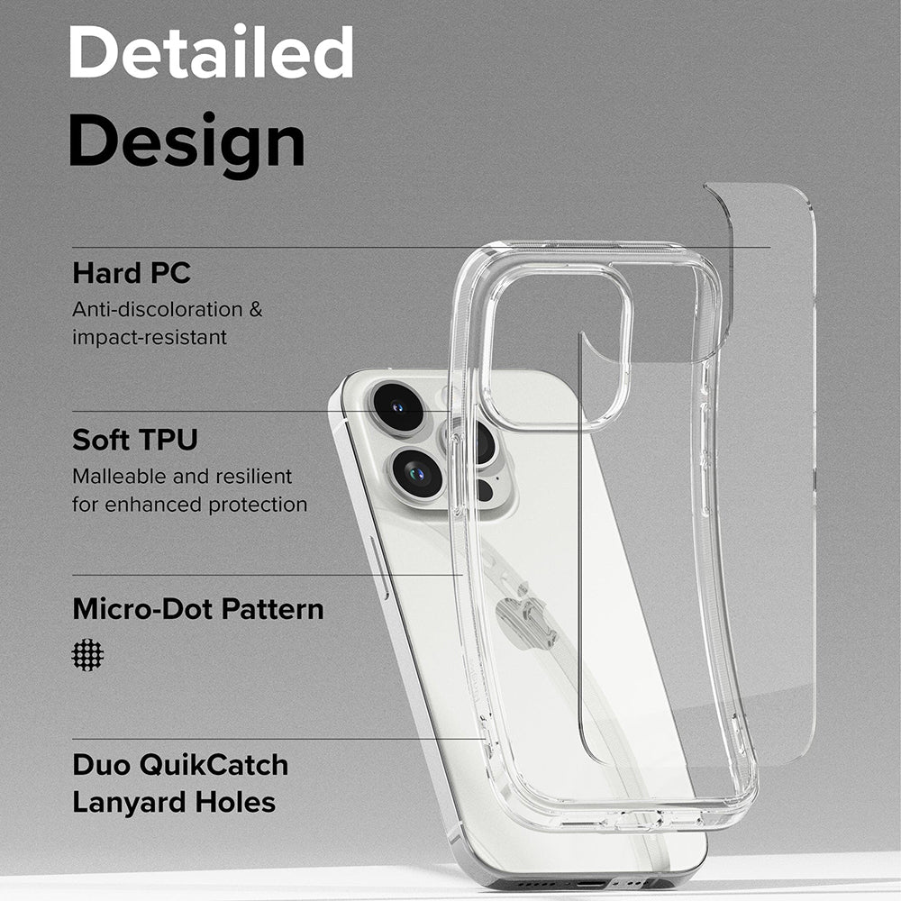 Maska za Apple iPhone 15 Pro, Ringke, Fusion, Prozirna