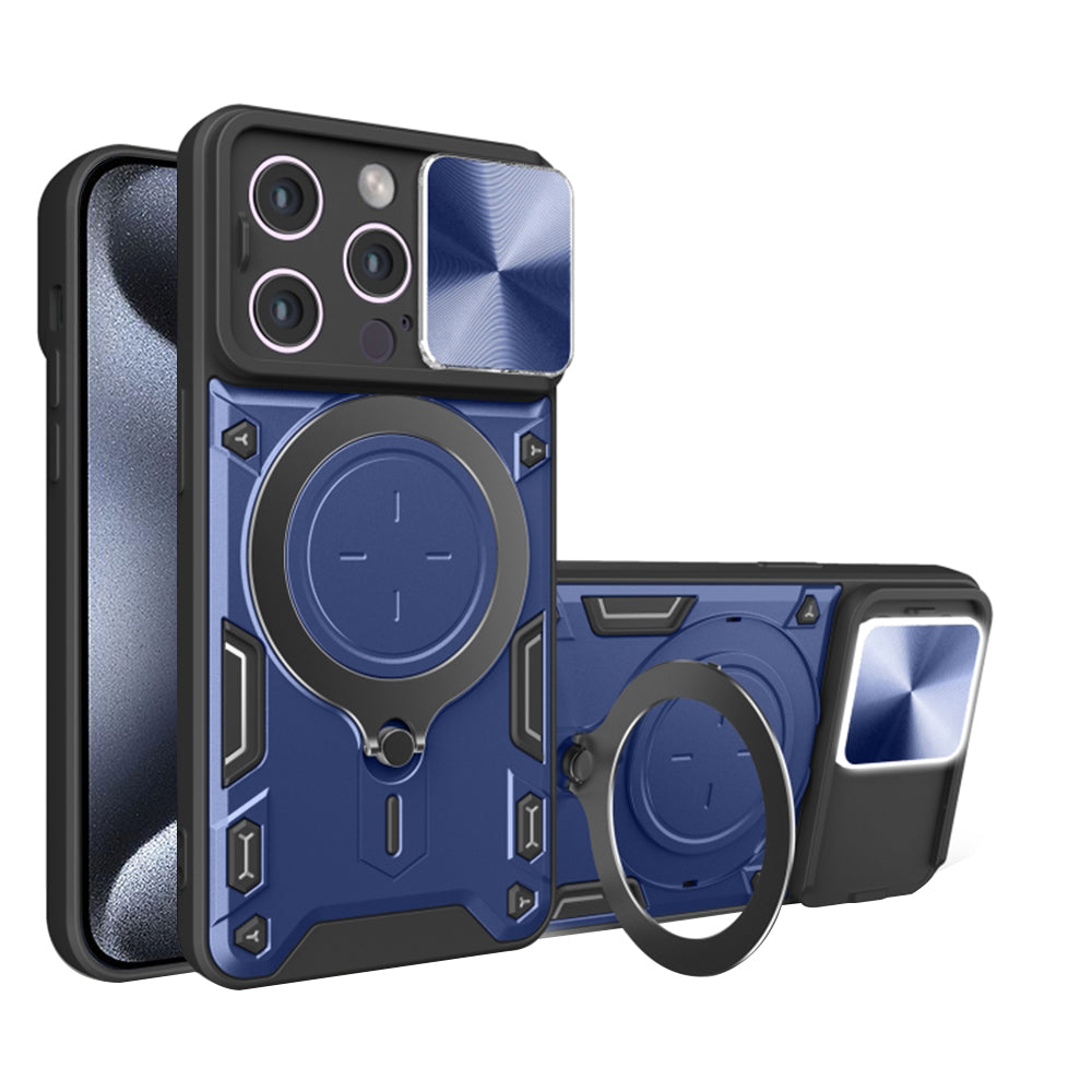 Maska za Apple iPhone 15 Pro, Techsuit, CamGuard Pro, Plava