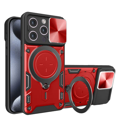 Maska za Apple iPhone 15 Pro, Techsuit, CamGuard Pro, Crvena