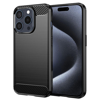 Maska za Apple iPhone 15 Pro, Techsuit, Karbon, Crna