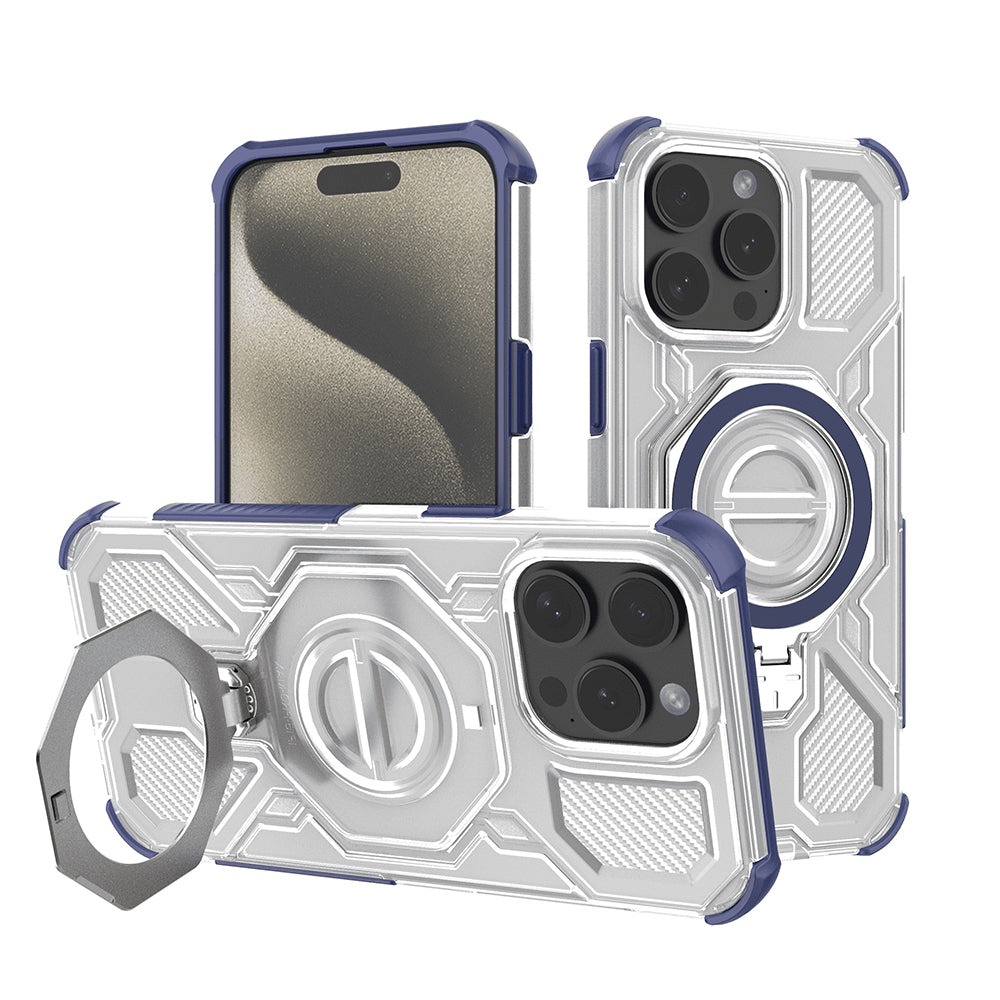Maska za Apple iPhone 15 Pro, Techsuit, Carbon Shield Pro, Plava