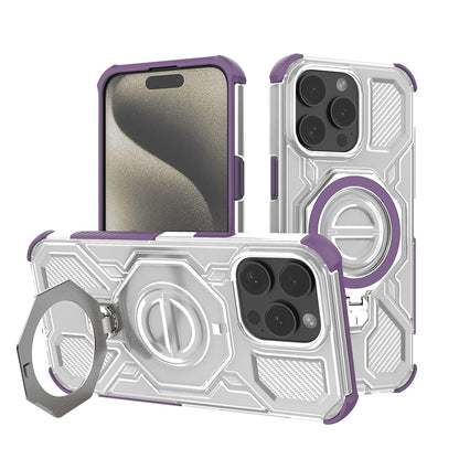 Maska za Apple iPhone 15 Pro, Techsuit, Carbon Shield Pro, Ljubičasta