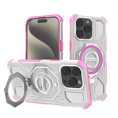 Maska za Apple iPhone 15 Pro, Techsuit, Carbon Shield Pro, Roza