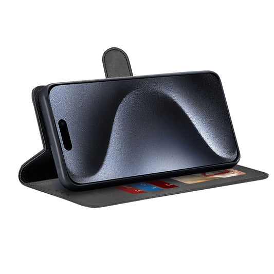 Maska za Apple iPhone 15 Pro, Techsuit, Diary Book, Crna
