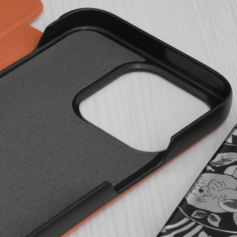 Maska za Apple iPhone 15 Pro, Techsuit, eFold, Narančasta