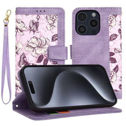 Maska za Apple iPhone 15 Pro, Techsuit, FlipCraft, Ljubičasta