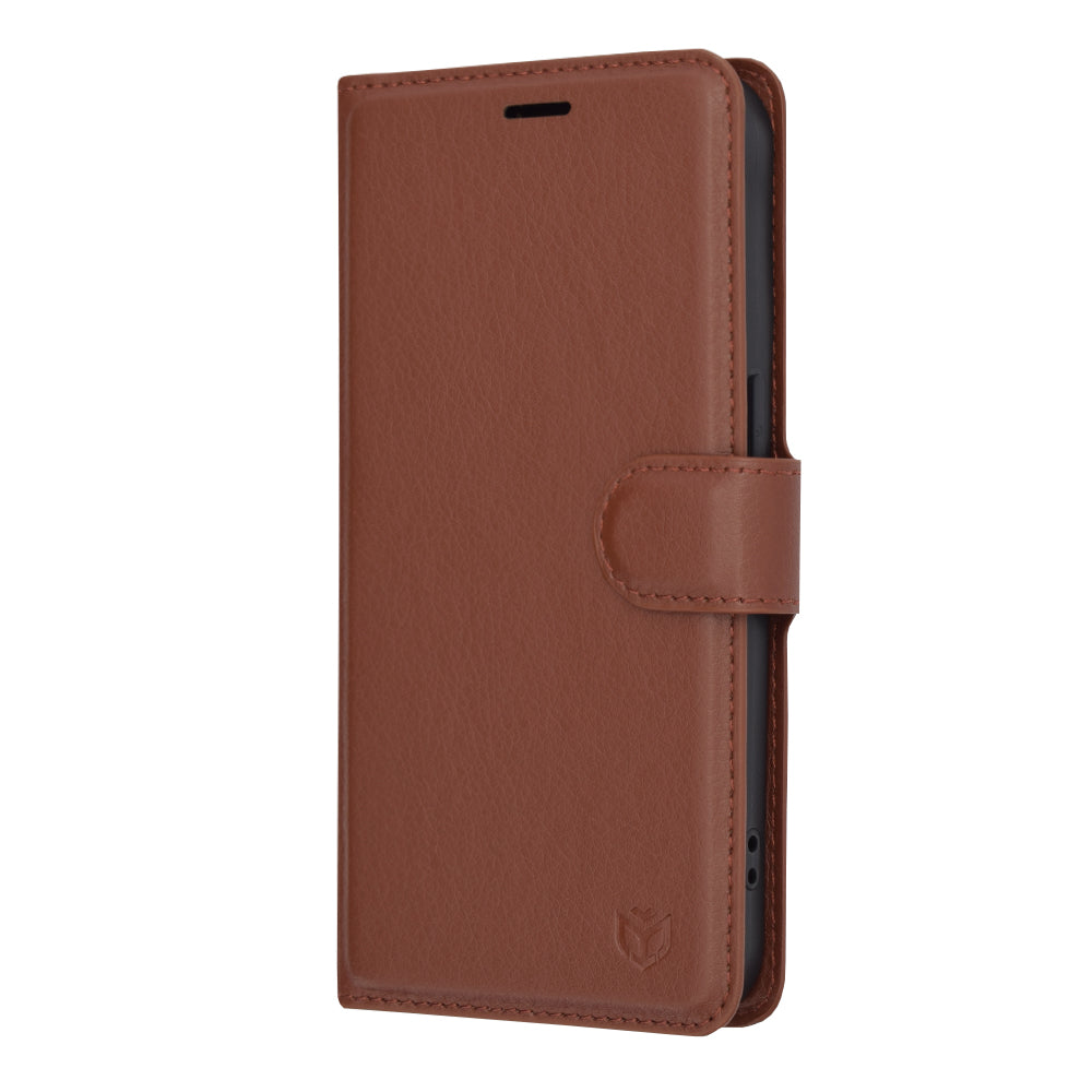 Futrola za Apple iPhone 15 Pro, Techsuit, Kožna Folio, Smeđa
