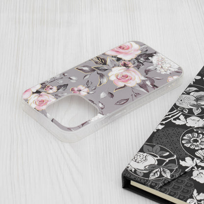 Maska za Apple iPhone 15 Pro, Techsuit, Marble, Siva