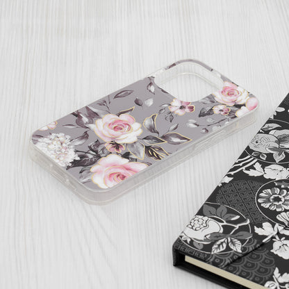 Maska za Apple iPhone 15 Pro, Techsuit, Marble, Siva