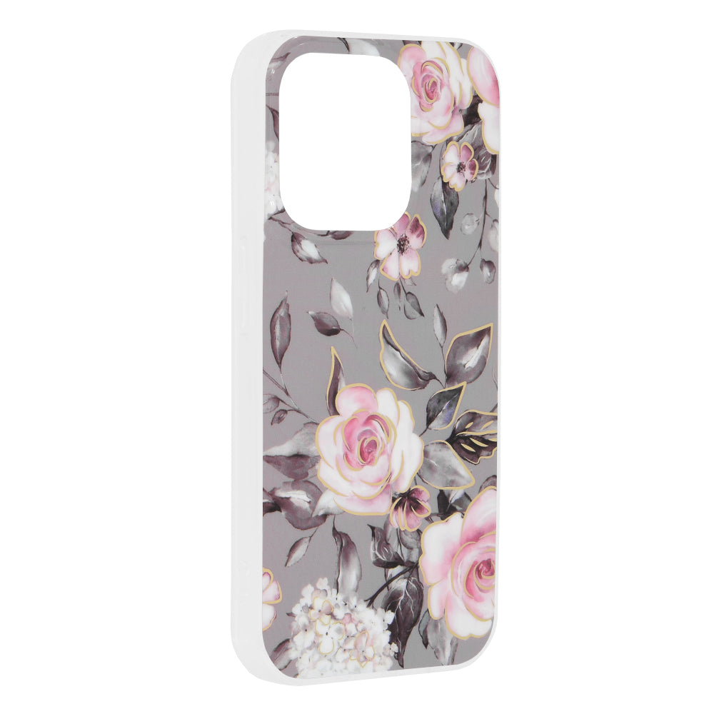 Maska za Apple iPhone 15 Pro, Techsuit, Marble, Siva