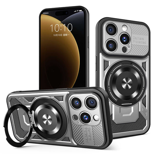 Maska za Apple iPhone 15 Pro, Techsuit, RuggedCam, Siva
