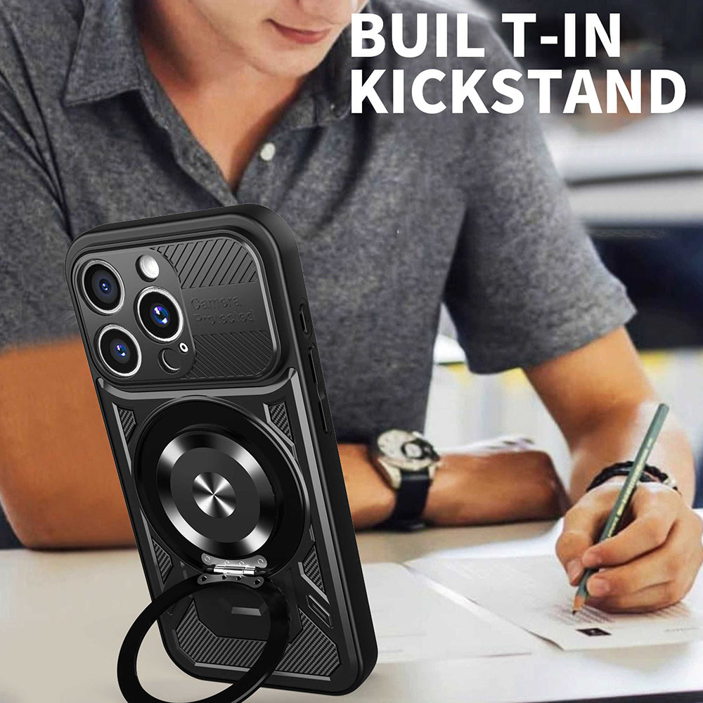 Maska za Apple iPhone 15 Pro, Techsuit, RuggedCam, Siva