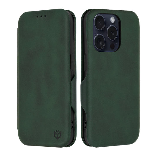 Maska za Apple iPhone 15 Pro, Techsuit, Safe Wallet Plus, Zelena