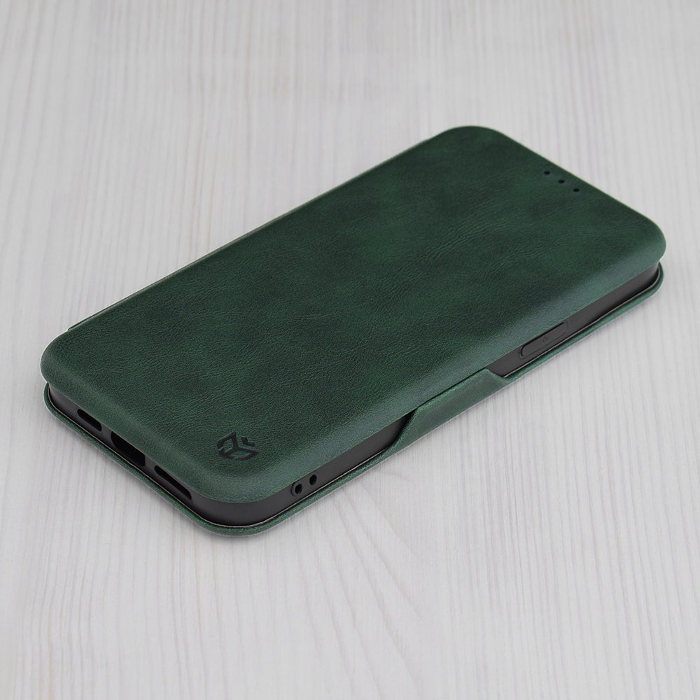 Maska za Apple iPhone 15 Pro, Techsuit, Safe Wallet Plus, Zelena
