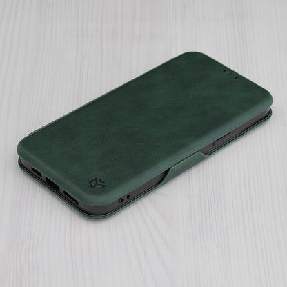 Maska za Apple iPhone 15 Pro, Techsuit, Safe Wallet Plus, Zelena