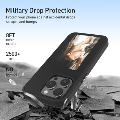 Maska za Apple iPhone 15 Pro, Techsuit, SmartScreen NFC, Crna